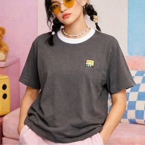 Teddy Fresh x SpongeBob SquarePants Embroidered Tee Shirt Size M 100% Cotton